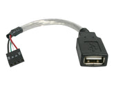 StarTech.com 15 cm USB 2.0 Kabel - USB A-Buchse auf USB Mainboard 4pin Header - Buchse/Buchse - USB Pinheader Kabel 4-polig - USB-Kabel - USB (W)