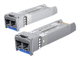 UbiQuiti UACC-OM-SM-10G-D - SFP+-Transceiver-Modul - 10 GigE - LC Single-Modus - bis zu 10 km - 1310 nm (Packung mit 2)