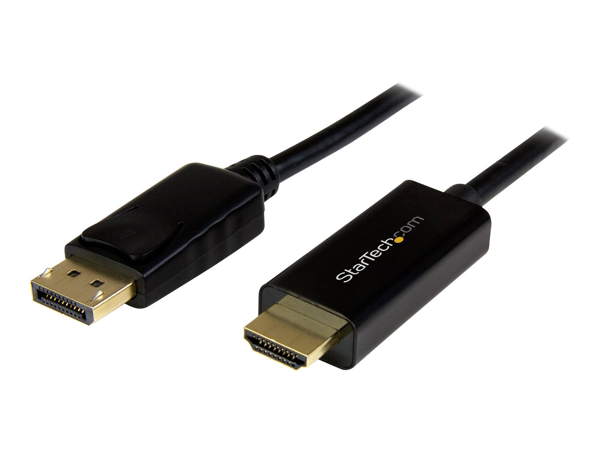 StarTech.com 1m DisplayPort auf HDMI Konverterkabel - 4K - DP auf HDMI Adapter mit Kabel - Ultra HD 4K - St/St - Videokabel - DisplayPort (M)