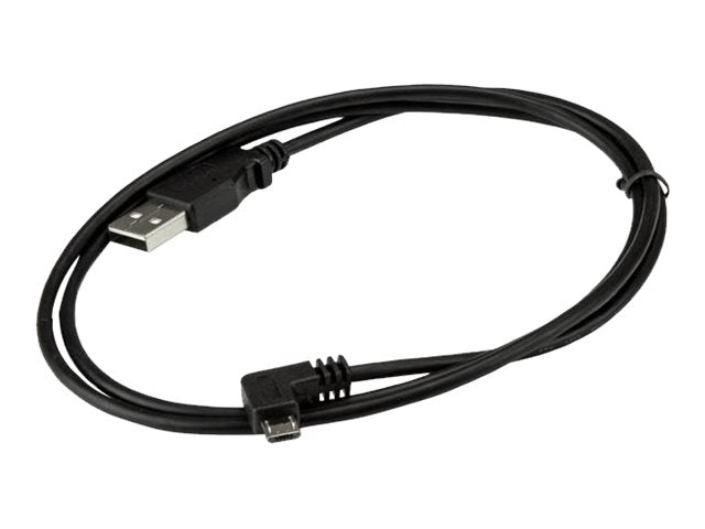 StarTech.com Micro USB Lade/Sync-Kabel - St/St - Micro USB rechtsgewinkelt - 1m - USB auf Micro USB Ladekabel - USB-Kabel - Micro-USB Typ B (M)