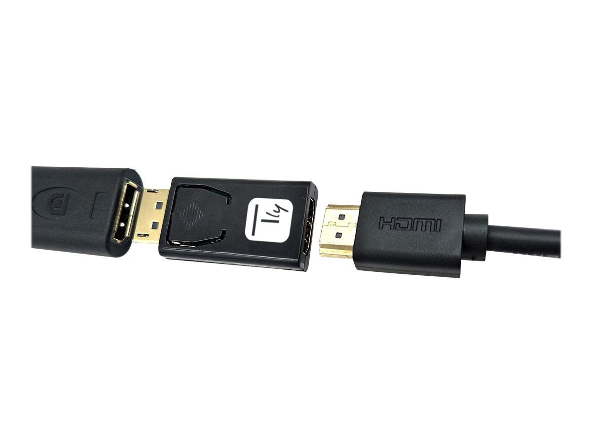 Techly Videoadapter - DisplayPort männlich eingerastet zu HDMI weiblich