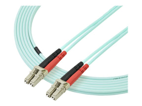 StarTech.com 5m Fiber Optic Cable - 10 Gb Aqua - Multimode Duplex 50/125 - LSZH - LC/LC - OM3 - LC to LC Fiber Patch Cable - Patch-Kabel - LC Multi-Mode (M)