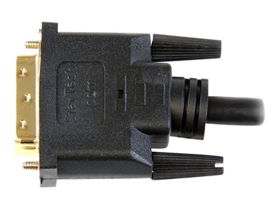 StarTech.com 50cm HDMI auf DVI-D Kabel - Stecker/Stecker - HDMI/DVI Adapterkabel / Adapter Kabel - Schwarz - Videokabel - DVI-D (M)