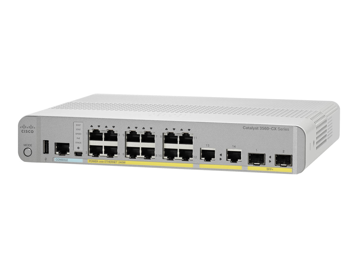 Cisco Catalyst 3560CX-12PD-S - Switch - managed - 12 x 10/100/1000 (PoE+)