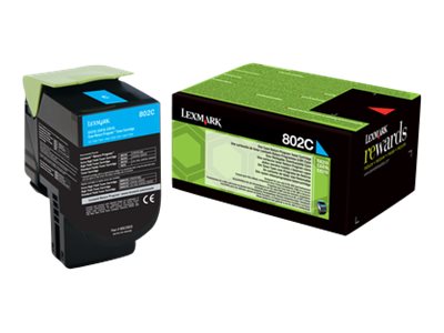 Lexmark 802C - Cyan - Original - Tonerpatrone LCCP, LRP