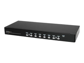 StarTech.com 8 Port 1U Rackmount USB KVM Switch Kit with OSD and Cables - Rack mount KVM - VGA KVM Switch - 8 Port KVM Switch (SV831DUSBUK)