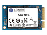 Kingston KC600 - SSD - verschlüsselt - 256 GB - intern - mSATA - SATA 6Gb/s - 256-Bit-AES - Self-Encrypting Drive (SED)