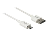 Delock Slim High Quality - HDMI mit Ethernetkabel - mikro HDMI (M)