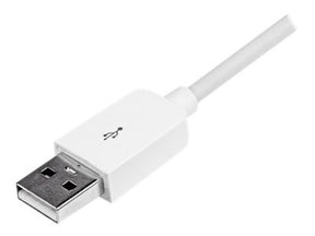 StarTech.com 3m Apple 8 Pin Lightning Connector auf USB Kabel - USB Kabel für iPhone / iPod / iPad - Ladekabel / Datenkabel - Weiß - Lightning-Kabel - Lightning (M)