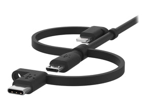 Belkin BOOST CHARGE Universal - USB-Kabel - USB männlich zu Micro-USB Typ B, Lightning, 24 pin USB-C männlich