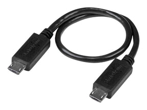 StarTech.com 20cm USB OTG Kabel - Micro USB auf Micro USB - USB OTG Adapterkabel - St/St - USB-Kabel - Micro-USB Typ B (M)