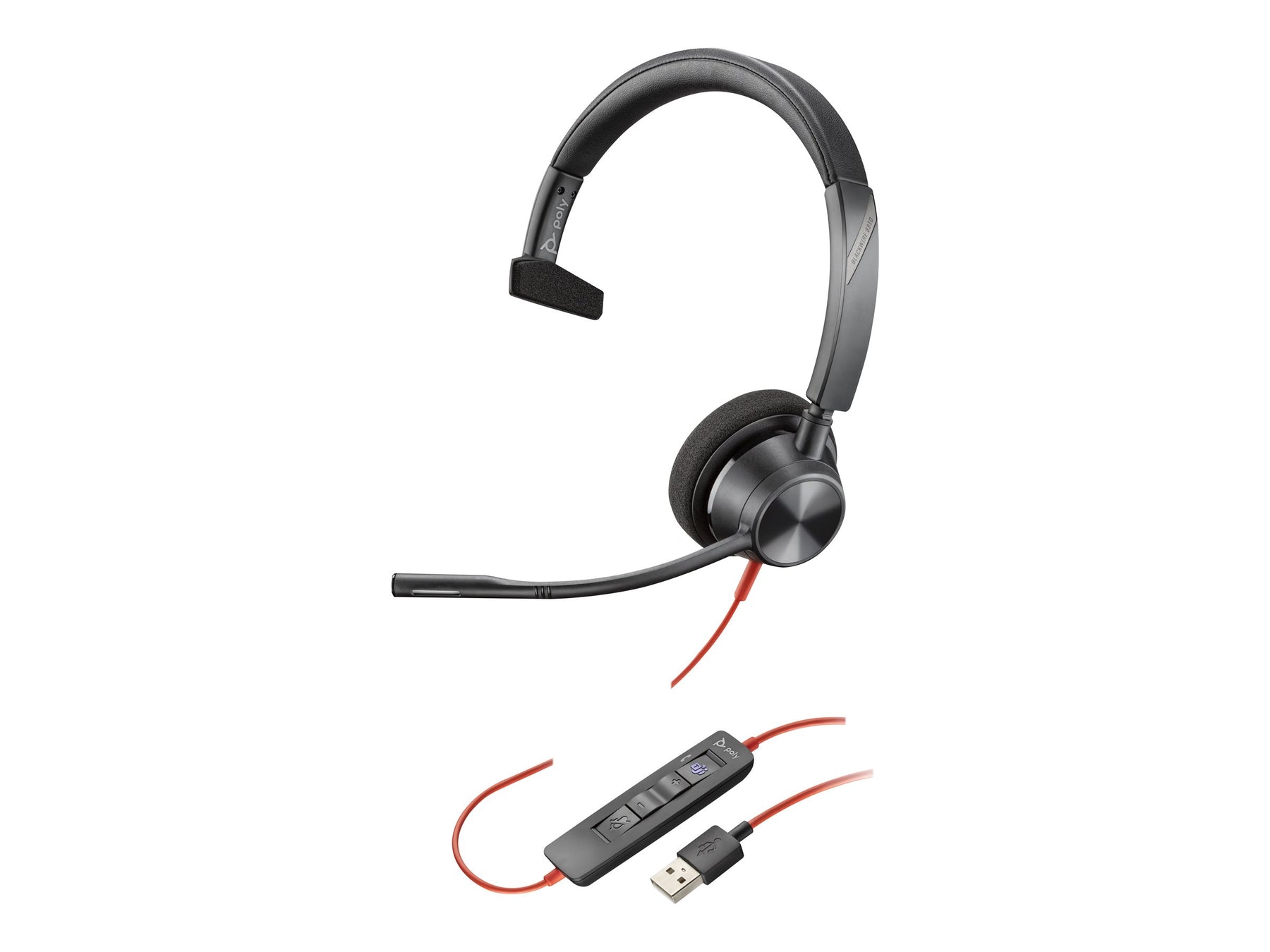 HP Poly Blackwire 3310 - Blackwire 3300 series - Headset