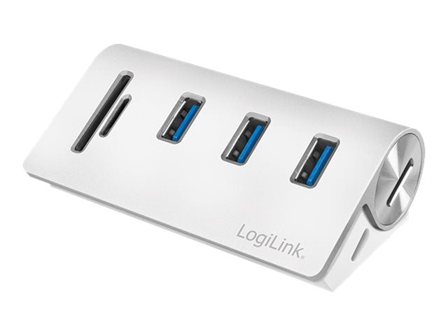 LogiLink USB 3.0 3-Port Hub with Card Reader