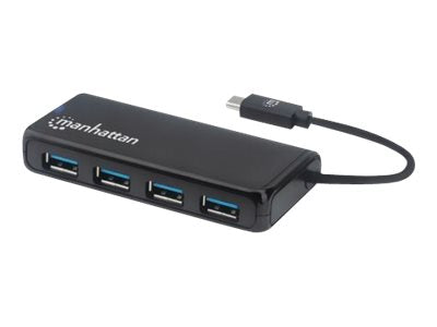 Manhattan USB-C Dock/Hub, Ports (4): USB-A (x4)