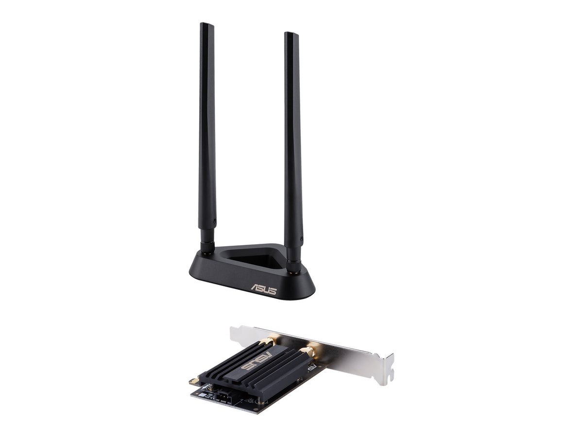 ASUS PCE-AX58BT - Netzwerkadapter - PCIe - 802.11a, 802.11b/g/n, Bluetooth 5.0, 802.11ax (Wi-Fi 6)