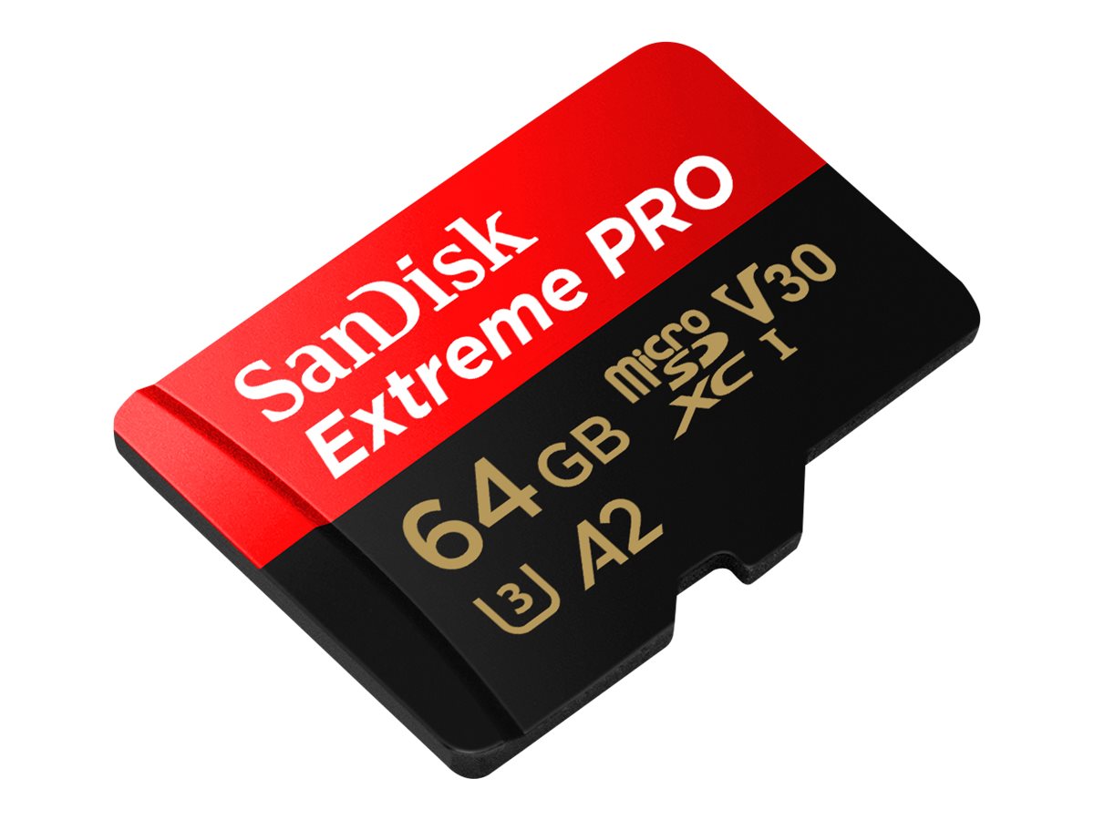 SanDisk Extreme Pro - Flash-Speicherkarte (microSDXC-an-SD-Adapter inbegriffen)