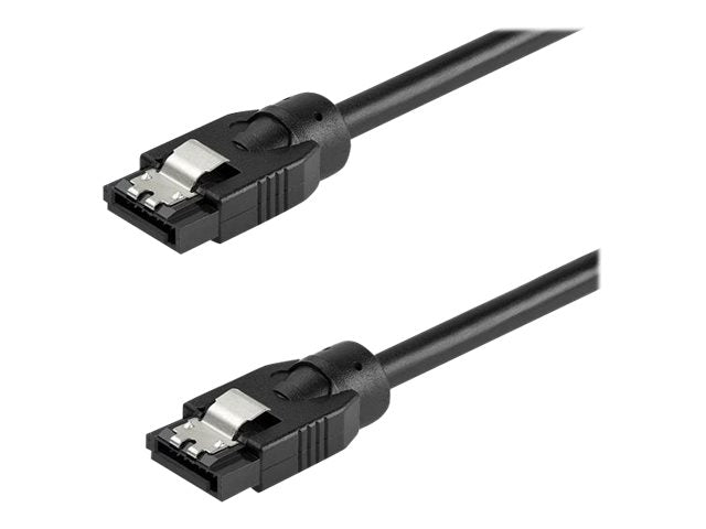 StarTech.com 0.3 m Round SATA Cable - Latching Connectors - 6Gbs SATA Cable - SATA-Kabel - Serial ATA 150/300/600 - SATA (R)