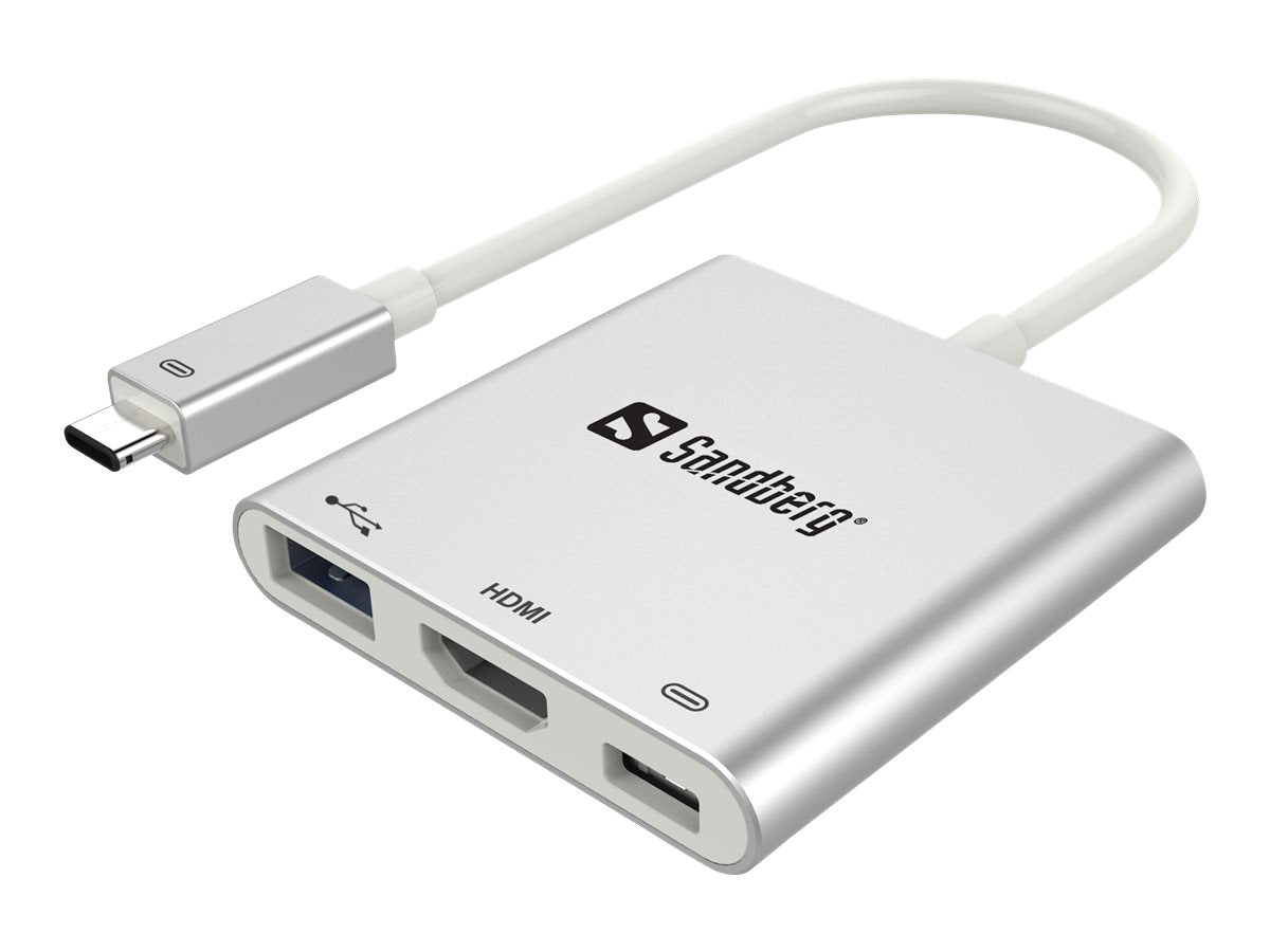 SANDBERG USB-C Mini Dock HDMI+USB - Dockingstation