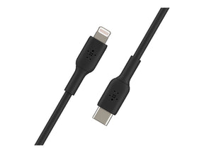 Belkin BOOST CHARGE - Lightning-Kabel - 24 pin USB-C männlich zu Lightning männlich - 1 m - Schwarz - USB-Stromversorgung (18 W)