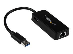 StarTech.com USB 3.0 SuperSpeed auf Gigabit Ethernet Lan Adapter mit USB Port