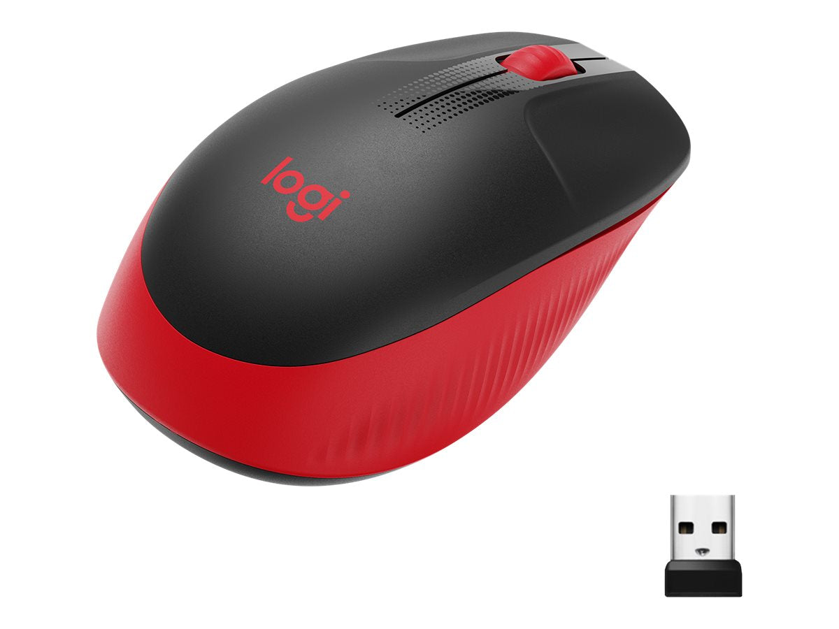 Logitech M190 - Maus - optisch - 3 Tasten - kabellos - kabelloser Empfänger (USB)