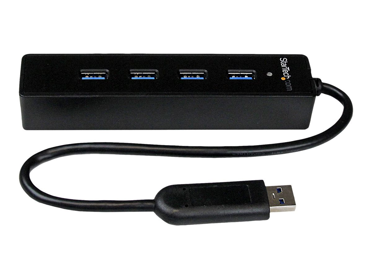 StarTech.com 4 Port USB 3.0 SuperSpeed Hub - Schwarz