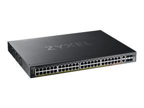 ZyXEL XGS2220 Series XGS2220-54HP - Switch - 48 Port GbE L3 Access, NebulaFLEX Cloud, mit 6 10G Uplink - managed - 40 x 10/100/1000 (PoE+)