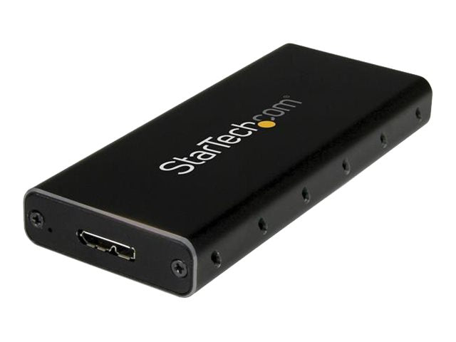 StarTech.com SSD Festplattengehäuse für M.2 Festplatten - USB 3.1 Type C - NGFF - USB C Kabel - USB 3.1 Case auf M2 Adapter - Speichergehäuse - M.2 - SATA 6Gb/s - 600 MBps - USB 3.1 (Gen 2)