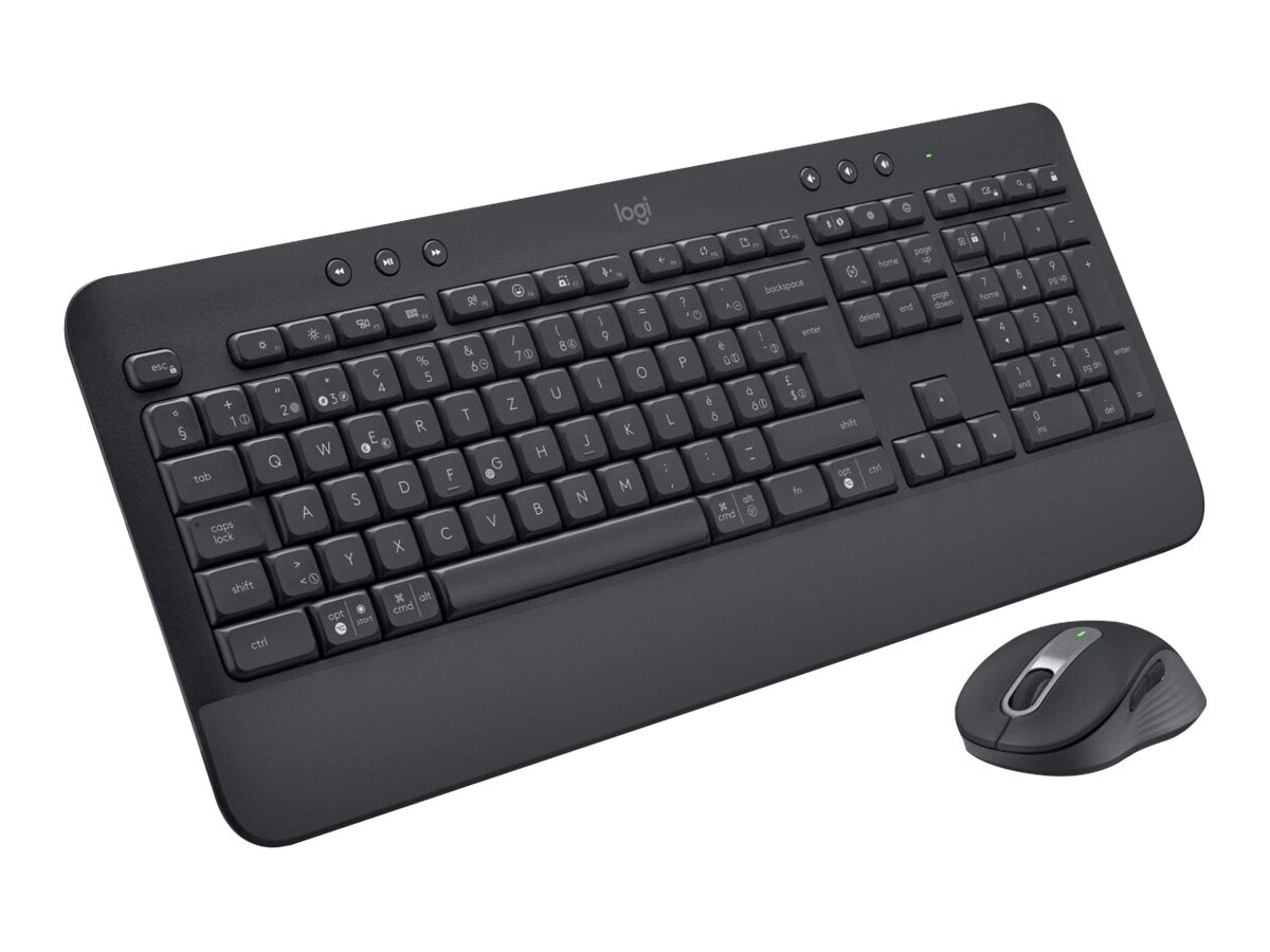 Logitech Signature MK650 Combo for Business - Tastatur-und-Maus-Set - kabellos - Bluetooth LE - QWERTY - Nordisch (Dänisch/Finnisch/Norwegisch/Schwedisch)