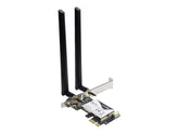 Inter-Tech DMG-35 - Netzwerkadapter - PCIe Low-Profile - 802.11ac, Bluetooth 5.0, 802.11ax (Wi-Fi 6)