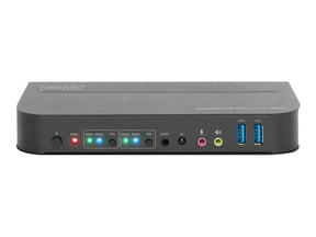 DIGITUS KVM-Switch, 2-Port, 4K60Hz, 2 x DP in,  1 x DP/HDMI out