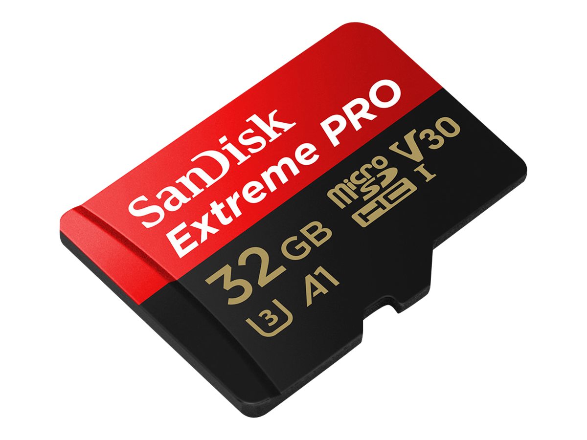 SanDisk Extreme Pro - Flash-Speicherkarte (microSDXC-an-SD-Adapter inbegriffen)