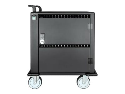 Manhattan Charging Cabinet/Cart via USB-C x32 Devices, Trolley, Power Delivery 18W per port (576W total)