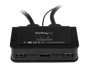 StarTech.com 2 Port USB HDMI KVM Switch mit Audio und Fernschalter