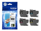 Brother LC421 - 4er-Pack - Schwarz, Gelb, Cyan, Magenta