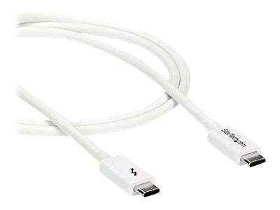 StarTech.com Thunderbolt 3 Kabel - 20Gbit/s - 1m - Weiß - 4K 60Hz - Passiv - Thunderbolt Kabel - USB Typ C Lader - Thunderbolt-Kabel - USB-C (M)