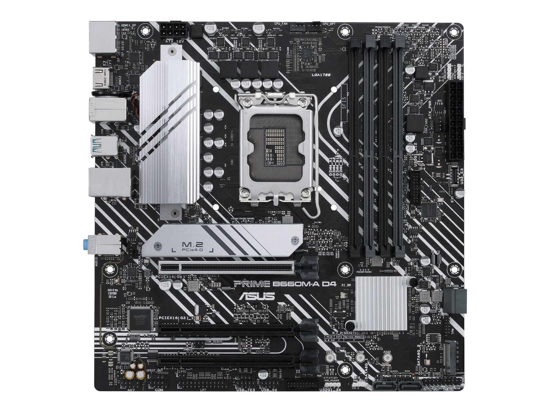 ASUS PRIME B660M-A D4-CSM - Motherboard - micro ATX - LGA1700-Sockel - B660 Chipsatz - USB 3.2 Gen 1, USB 3.2 Gen 2, USB-C 3.2 Gen 1 - Gigabit LAN - Onboard-Grafik (CPU erforderlich)