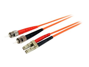 StarTech.com 2m Fiber Optic Cable - Multimode Duplex 62.5/125 - LSZH - LC/ST - OM1 - LC to ST Fiber Patch Cable (FIBLCST2)