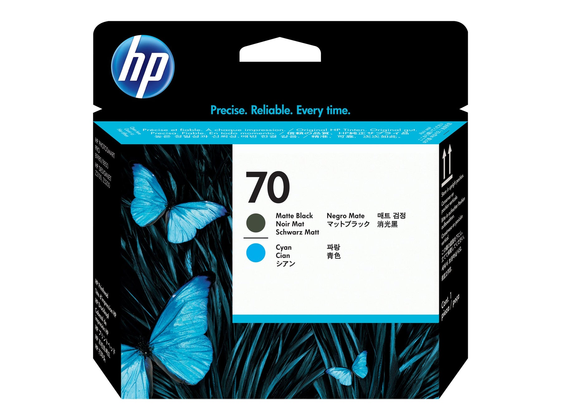 HP 70 - Cyan, mattschwarz - Druckkopf - für DesignJet HD Pro MFP