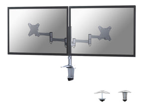 Neomounts FPMA-D1330D - Befestigungskit - full-motion - für 2 LCD-Displays - Silber - Bildschirmgröße: 25.4-69 cm (10"-27")