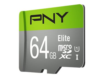 PNY Elite - Flash-Speicherkarte - 64 GB - UHS-I U1 / Class10