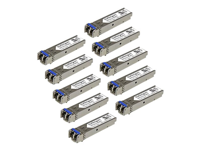 StarTech.com Gigabit LWL SFP Transceiver Modul - Cisco GLC-LH-SM kompatibel - SM/MM LC - 550m - Mini GBIC 10er Pack - 1000Base-LX/LH - SFP (Mini-GBIC)-