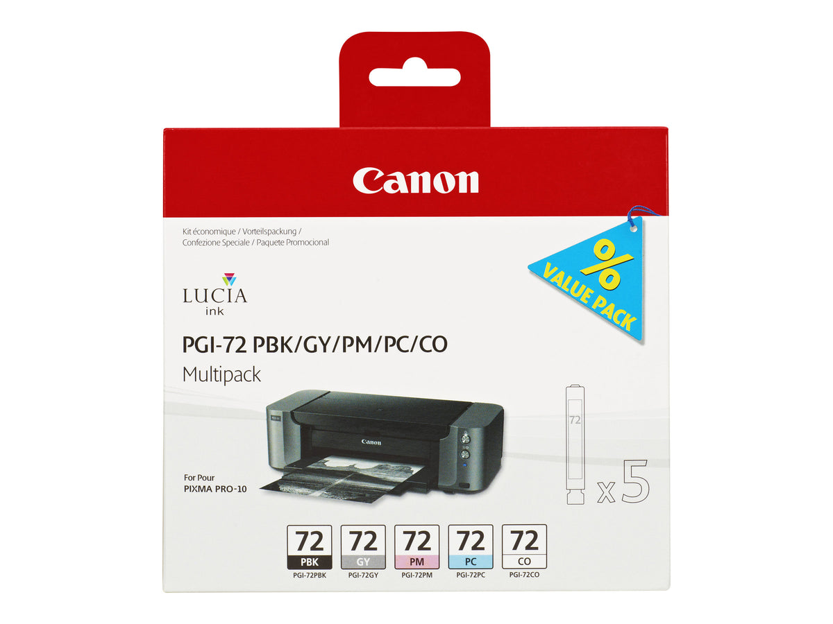 Canon PGI-72 PBK/GY/PM/PC/CO Multipack - 5er-Pack