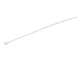 StarTech.com 15cm(6") Cable Ties, 3mm(1/8") wide, 39mm(1-3/8") Bundle Diameter, 18kg(40lb) Tensile Strength, Nylon Self Locking Zip Ties with Curved Tip, 94V-2/UL Listed, 100 Pack, White - Nylon 66 Plastic - TAA (CBMZT6N)