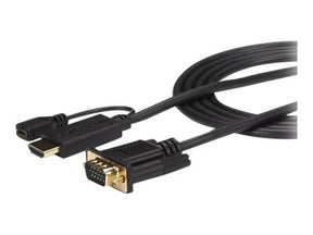 StarTech.com HDMI to VGA Cable - 10 ft / 3m - 1080p - 1920 x 1200 - Active HDMI Cable - Monitor Cable - Computer Cable (HD2VGAMM10)