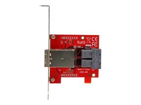 StarTech.com Mini-SAS Adapter - Dual SFF-8643 auf SFF-8644 - Voll und Low-Profile Slotblech - 12Gbit/s - SAS-Blende intern zu extern - SAS 12Gbit/s - 4x Mini SAS HD (SFF-8643)