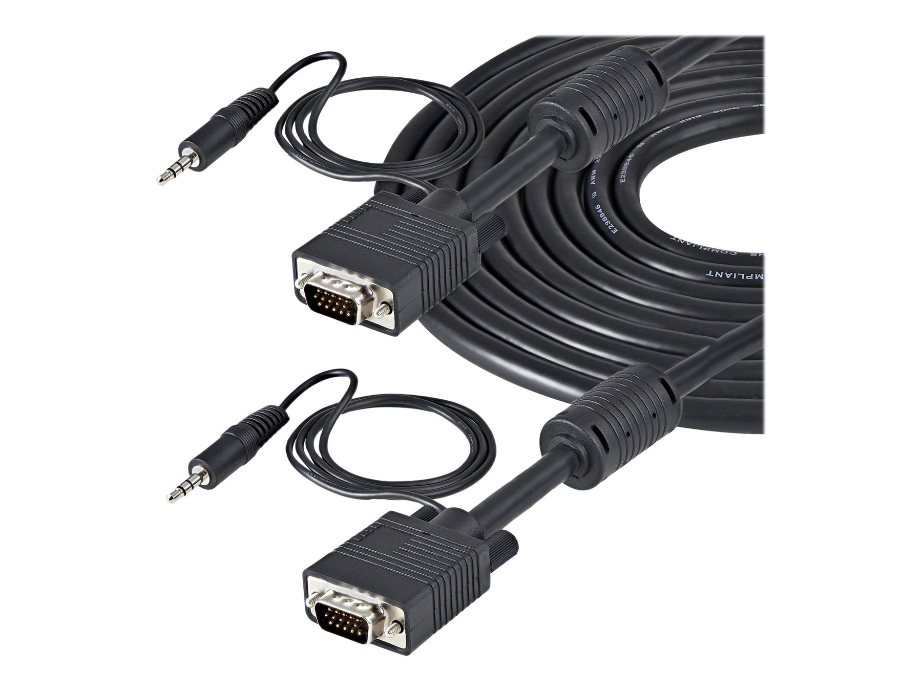 StarTech.com 5 m Monitor VGA Koaxial Videokabel mit Audio für hohe Auflösung - HD15 Stecker/Stecker - VGA-Kabel - HD-15 (VGA)