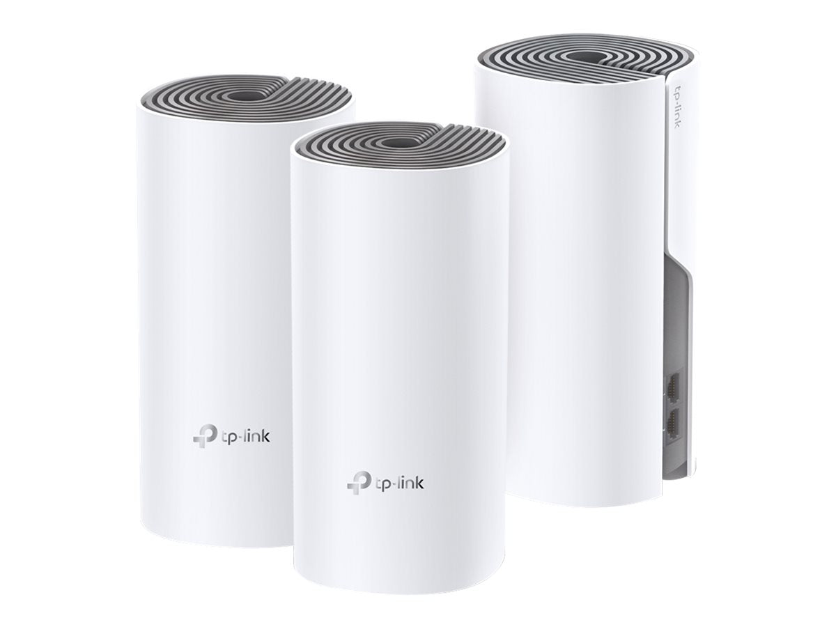 TP-LINK Deco E4 - WLAN-System (3 Router) - Netz - Wi-Fi 5 - Dual-Band (Packung mit 3)