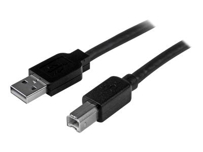 StarTech.com 15m aktives USB 2.0 A auf B Kabel - Stecker/Stecker - USB Druckerkabel 1x USB A / 1x USB B - Schwarz - USB-Kabel - USB Typ B (M)