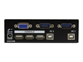 StarTech.com 2 Port VGA USB KVM Switch - VGA KVM Umschalter inkl. Kabel